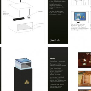 Nomination al progetto di Graphics Installation Design realizzato dalla studentessa angelica Miceli per Coutts, nell'ambito del D&AD 2012.