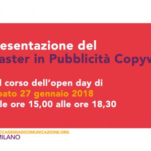 Open Day/Master In Copywriting