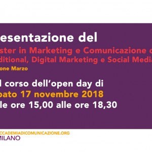 Presentazione master marketing marzo