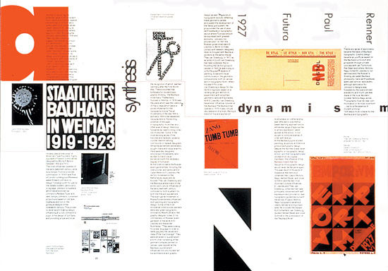 Progetto di impaginazione di una rivista realizzato nell'ambito del D&AD 1994.