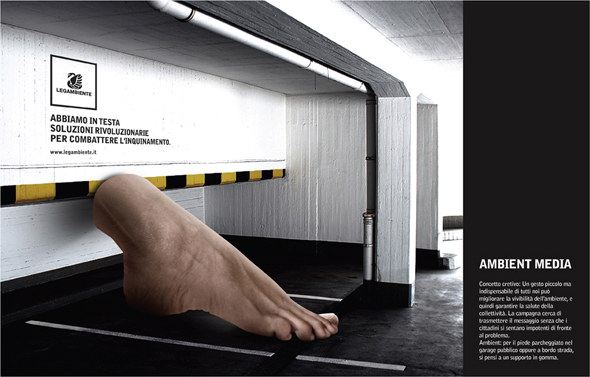 Progetto per Legambiente di Luca Fontana Art Director, Giovanni Adamo e Melissa Colangelo Copywriter premiato con una menzione speciale allo Spot School Award 2009.