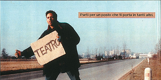 campagna per incentivare i giovani ad andare a teatro realizzata dagli studenti di Art Direction e Copywriting per il Concorso dell'ADCI.