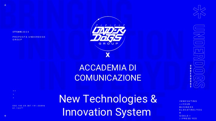 New Technologies & Innovation System